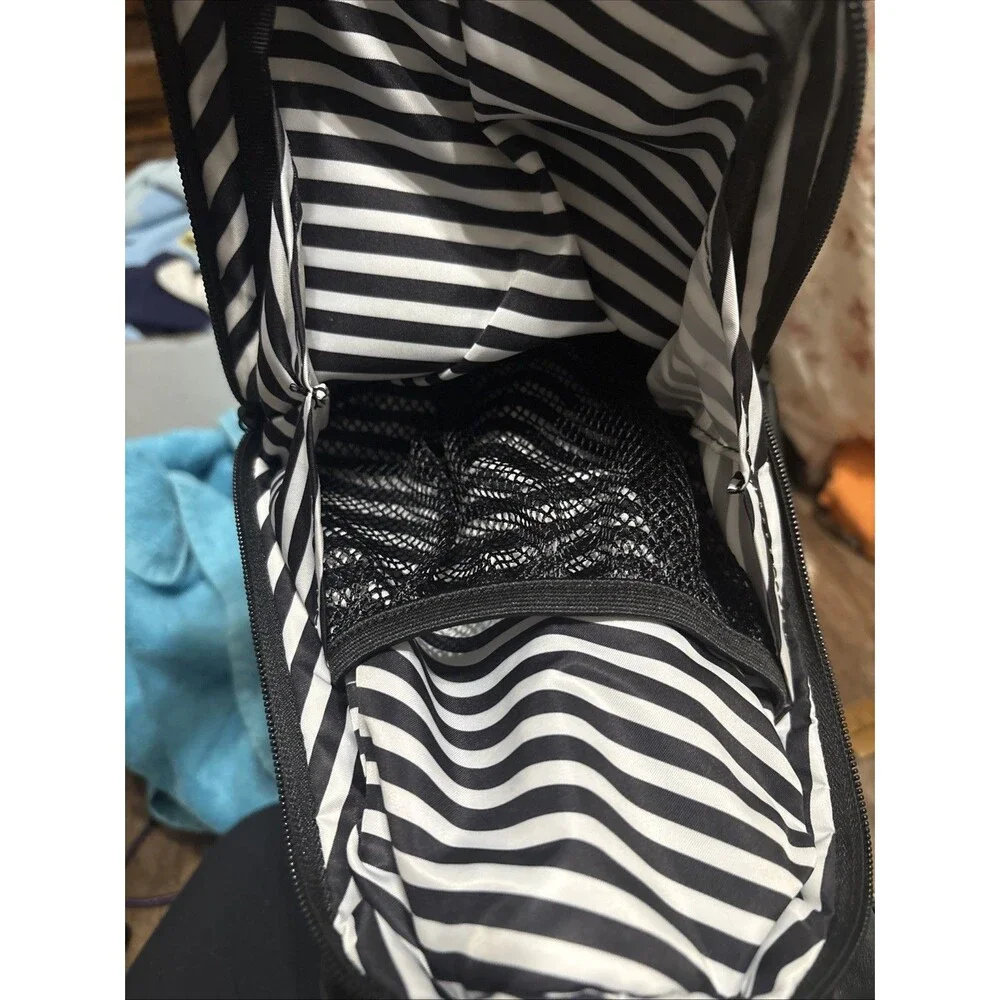 JuJuBe Signature Large Utility-Strap Tote Shoulder Crossbody Diaper Bag- Black